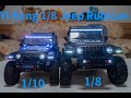 Yi Kong YK 4082 1/8 Jeep Rubicon JL Unboxing & Review, Compare to YIKONG1/10 (Absima CR 3.4 SHERPA)