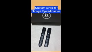 Custom handmade leather watch band for Omega Speedmaster | Drwatchstrap