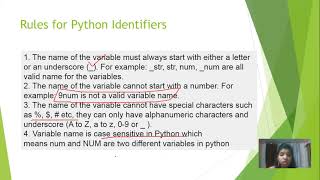 lecture 2 introduction to python ,keywords,identifiers,comments,variables