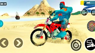 Motorbike Superhero Moto Stunt Racing Game #3 | Bike Games 2020