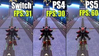 Sonic X Shadow Generations Nintendo Switch vs. PS4 vs. PS5 | Technical Review \u0026 FPS Test