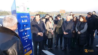 Noticias de Lugo: Inauguración tramo Palas de Rei - Melide da A-54