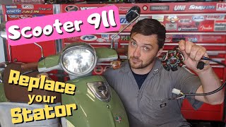 Scooter 911: How to replace a stator (with OR WITHOUT special tools!)