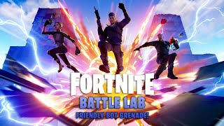 *NEW* Fortnite BATTLE LAB | FRIENDLY BOT GRENADE footage!