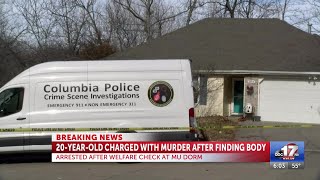 20 year-old charged with murder after finding body
