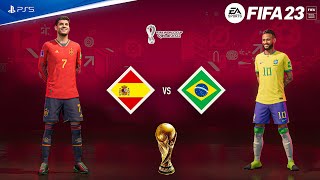 FIFA 23 - Spain Vs Brasil - FIFA World Cup Qatar 2022 Final | PS5™ [4K60fps]