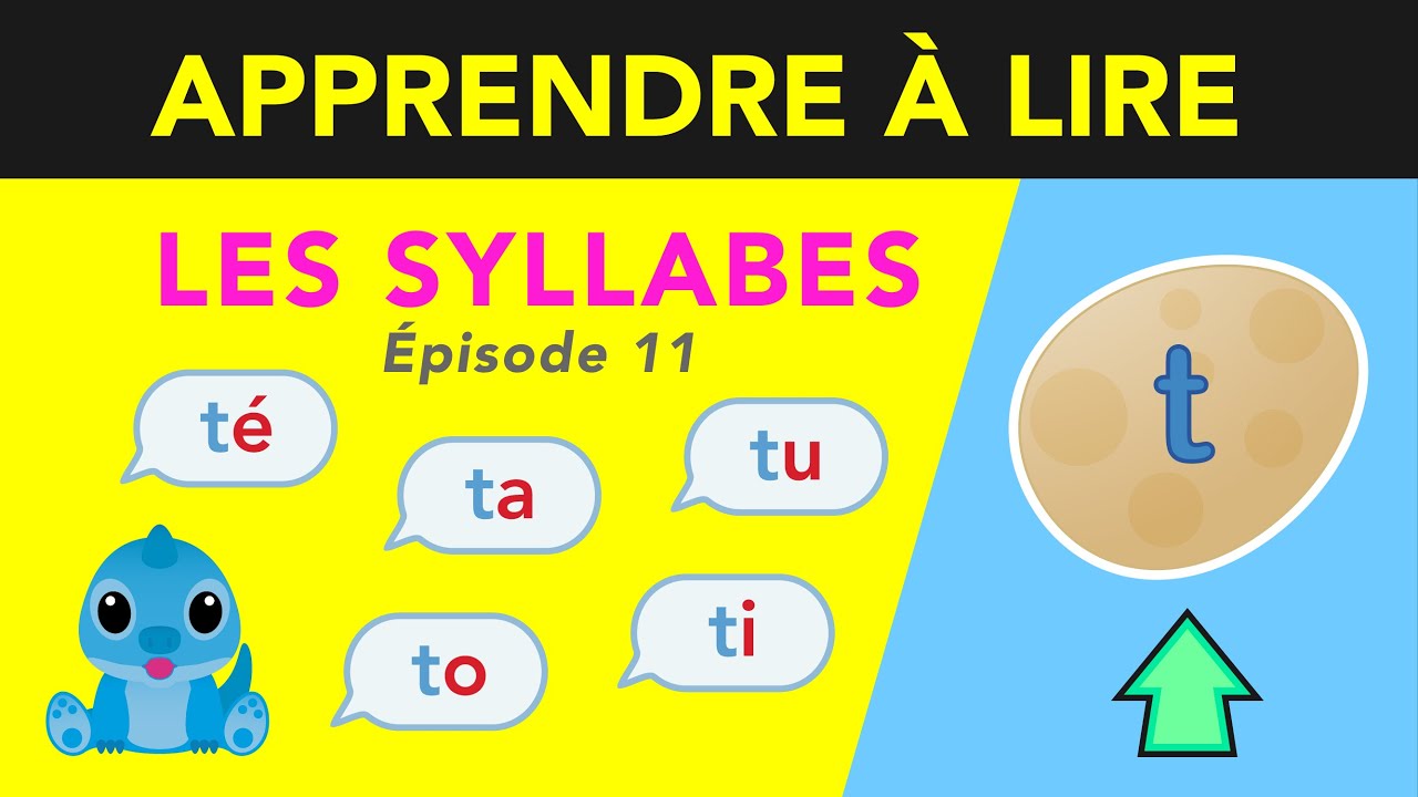 🔵🔴 Syllabes Avec La Lettre T (TÉ TA TU TÊ TO TI) | Apprendre à Lire ...