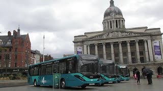 Trent Barton i4 Alexander Dennis Enviro200 MMC Launch at Nottingham Market Square