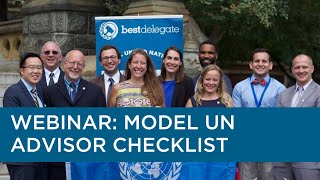 Model UN Advisor Checklist: Easily Jump-Start Your MUN Program Next School Year