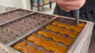 How We Make Coconut Caramel Chocolate Bars - Only Mine Chocolate Factory