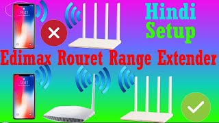 Edimax Wifi N150 Router Wireless Range Extender Mode Setup in hindi