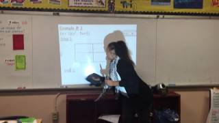 Multiplying polynomials using the grid method