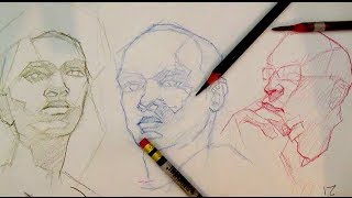 How to Draw Portraits & The Head | How to block-in a portrait or the head