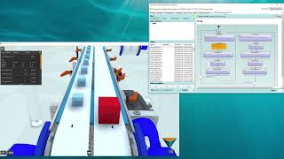 XR4industry Real Time Digital Twin - control logic written in Cordis SUITE