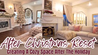 After Christmas Reset / Cozy Home Decorating / French Country Style Decor / Decorating/ Monica Rose