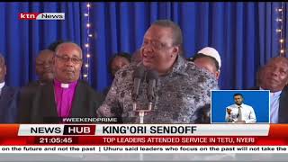 Former president Uhuru Kenyatta attends King'ori's burial among other national leaders