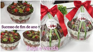 COMO PREPARAR SOBREMESAS LINDAS  COM CUSTO BAIXO/ FAÇA E VENDA NATAL E ANO NOVO/ AUMENTE AS VENDAS