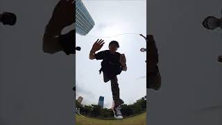 EPIC Double Dutch video with  360 camera💥🤯#Shorts