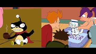 [Futurama] Nibbler is Out Cuted by a Sinister Cat