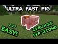 HOW TO GET ULTRA FAST PIGS IN SURVIVAL in Minecraft Bedrock (MCPE/Xbox/PS4/Switch/Windows10)