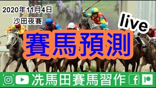 《冼馬田賽馬預測》2020年11月4日沙田夜賽