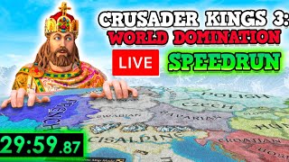 Crusader Kings 3 WORLD CONQUEST SPEEDRUN - The Spiffing Brit Live Perfectly Balanced