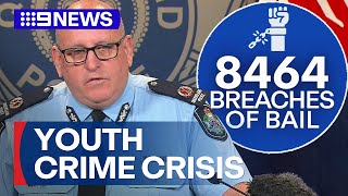 New data shows more than 1,100 youth offenders breaching bail | 9 News Australia