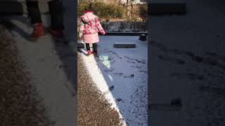 まなみちゃん 2017年 雪遊び 3歳