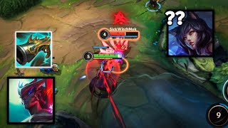 YONE vs AHRI POOR INTERNET | ILLEGAL BUILD - WILD RIFT