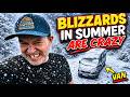 30 Days of Summer Blizzard, Heavy Rain & Snow Storm Camping: 7 Hours of Cozy Van Life in the Fjords