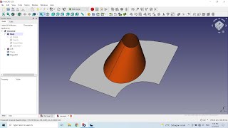 FreeCAD 0.20 | Create Surface Practice 02 | Unfold Cone | Mesh Design WB