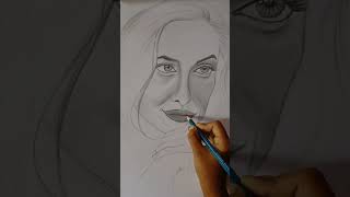 Portrait of Angelina Jolie #portrait #portraiture #pencilsketches #art #artgallery #artlover