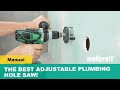 The Best Adjustable Plumbing Hole Saw! Drywall Plumbing Installations