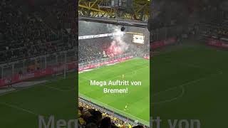 Werder Bremen Ultras im Westfalenstadion bei Borussia Dortmund! 20.10.23