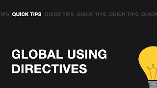 Use global using directives to avoid duplicates in C# 10