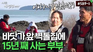 [자연인] 589-1 바다가 내려다 보이는 산에 터를 잡은 자연인 부부