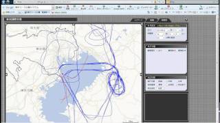 3.11発生時の羽田航跡「静止画」