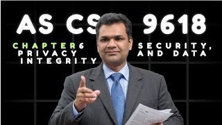 Chapter 6 Security, privacy and data integrity -- AS Level Computer Science 9618