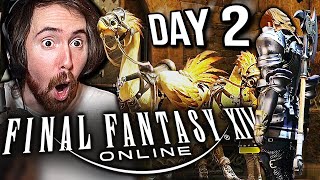 Asmongold Epic Journey to His First FFXIV MOUNT | DAY 2
