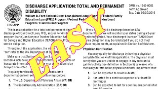 How to Apply For Student Loan Discharge Application Total And Permanent Disability (Easy Way)...