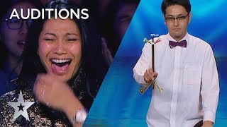 JUDGES Can’t Stop Laughing At Ichikawa From Japan!! | Asia’s Got Talent 2019 on AXN Asia