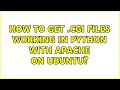 How to get .cgi files working in python with Apache on Ubuntu?
