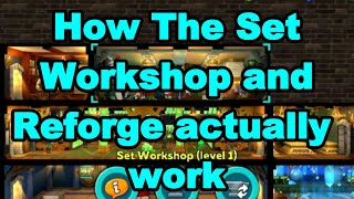 Hustle Castle How the Reforge Works Tutorial and How To Use The Set Workshop *FOR ALL LEVELS*