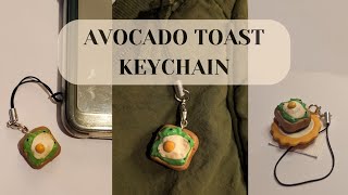 Making Avocado Toast Keychains With Polymer Clay 🥑🍞