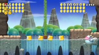 New Super Mario Bros. Wii (Wii) - World 6-5 Walkthrough (1-Player)