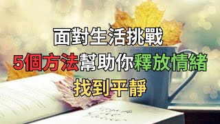 面對生活挑戰：5個方法幫助你釋放情緒，找到平靜。#智慧心靈 #生活智慧 #正念生活 #簡化生活 #放下執念 #知足常樂 #正向思維 #幸福感提升