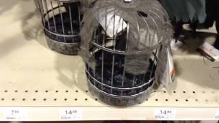 Menards Halloween 2015 Talking Raven in Cage