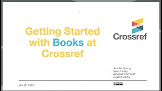 Getting Started with Books at Crossref