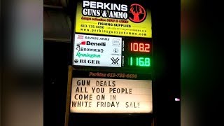 Gun store advertises 'White Friday' sale, owner insists he's not racist