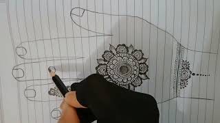 Simple mehandi design 😍|| easy design 2024